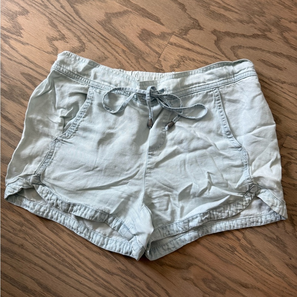 Womens’ Splendid Light Denim Drawstring Shorts